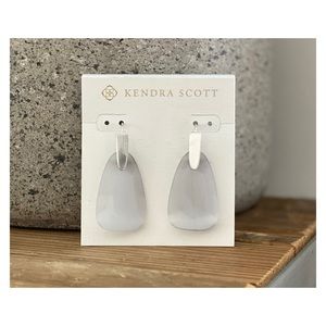 Kendra Scott • “Marty” Earrings • Silver + Slate